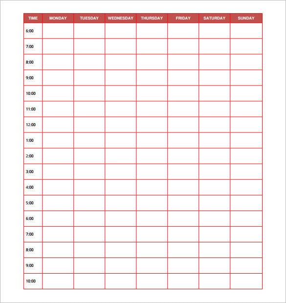 7 Day Calendar Template from images.template.net