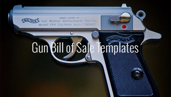 FREE 8+ Firearm Bill of Sale Samples in PDF | MS Word