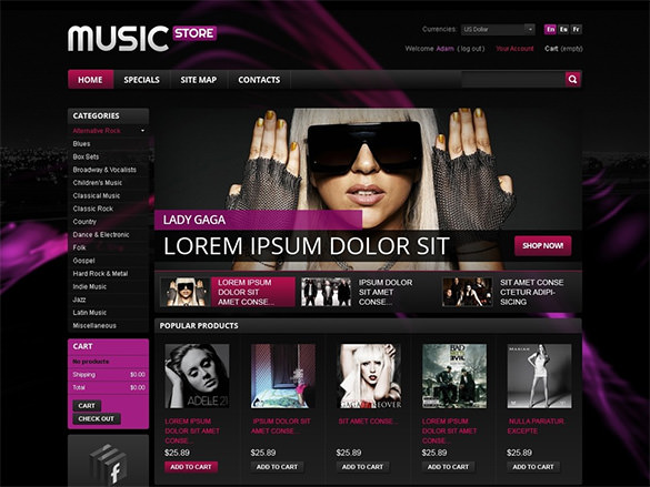 12 Music Store Prestashop Themes Templates Free Premium Templates