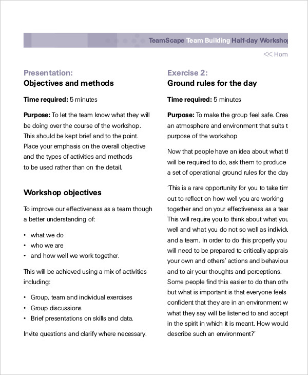 Workshop Agenda Template - 7+ Free Word, PDF Documents Download