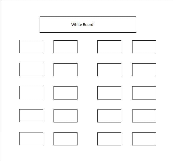 classroom seating chart for high school free word
