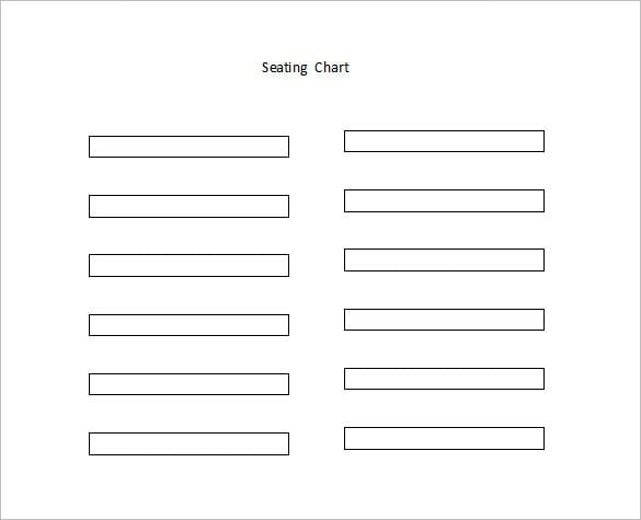 classroom seating chart for kids free word templat