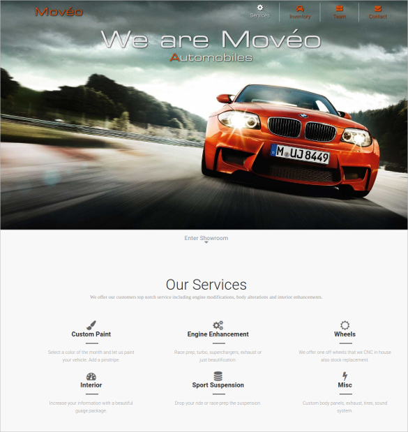 Portfolio Driven PHP Theme