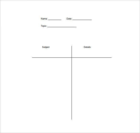 t-chart-template-word-addictionary