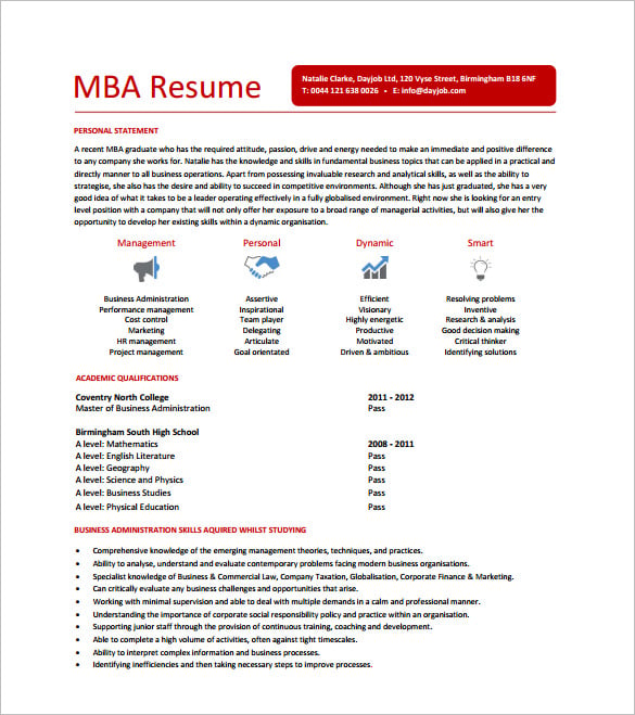 mba-resume-template