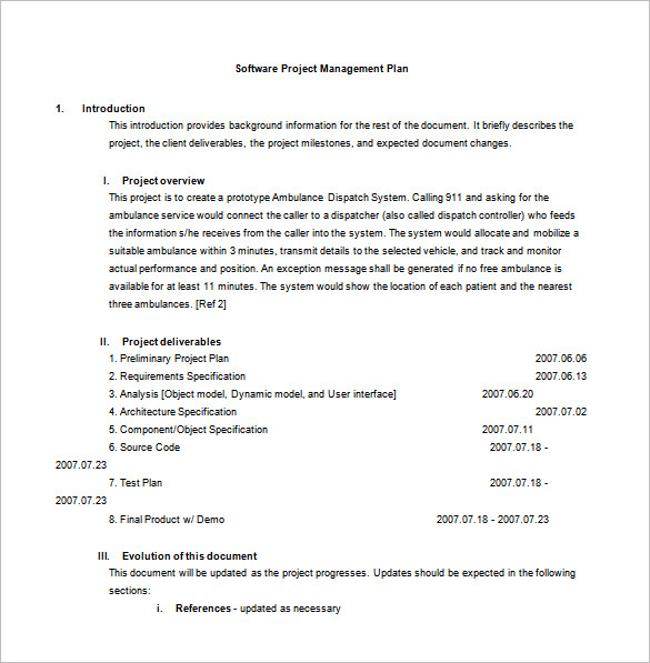 project management plan for software upgrade free word