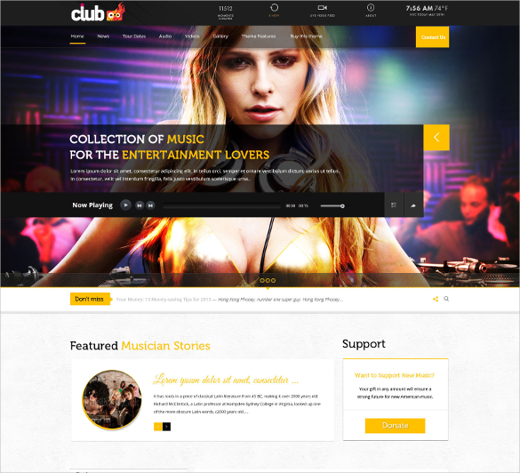 Multipurpose Music Event Store PHP Template