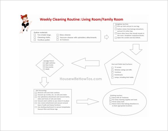 house cleaning weekly weekly chore chart free pdf1