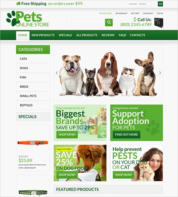 pets-online-store-zencart-theme