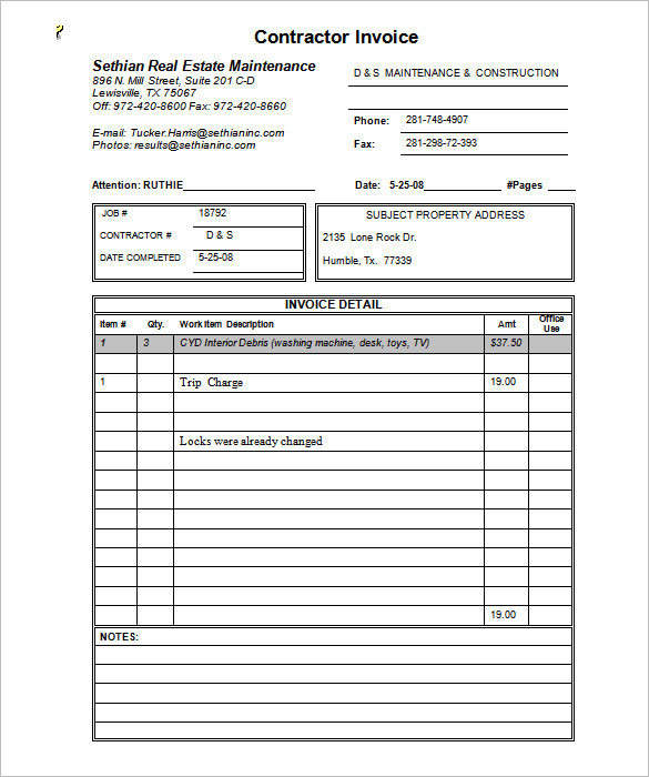 small business invoice template free