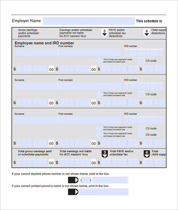 18 Employee Schedule Templates PDF Word Excel