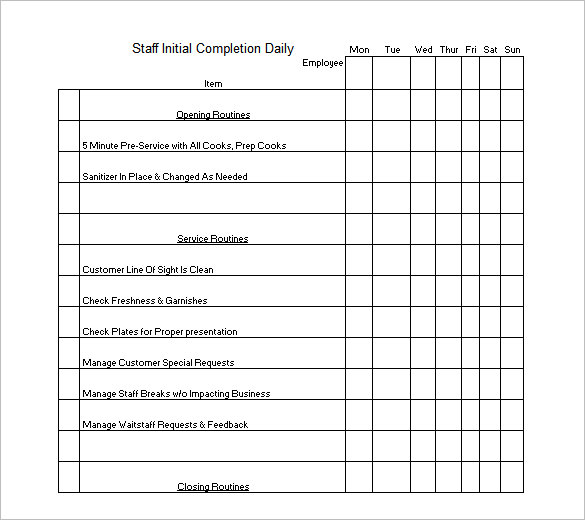 Cleaning Schedule Template 25 Free Sample Example Format Download 