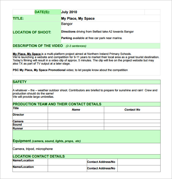 Production Schedule Template - 13+ Free Sample, Example ...