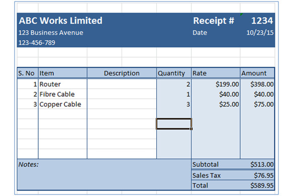 How to Create Receipts in Excel | Free &amp; Premium Templates