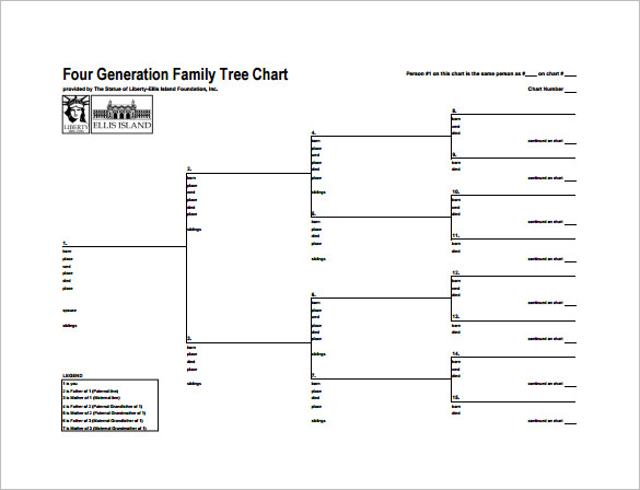 4 Generation Family Tree Template 12 Free Sample Example Format 