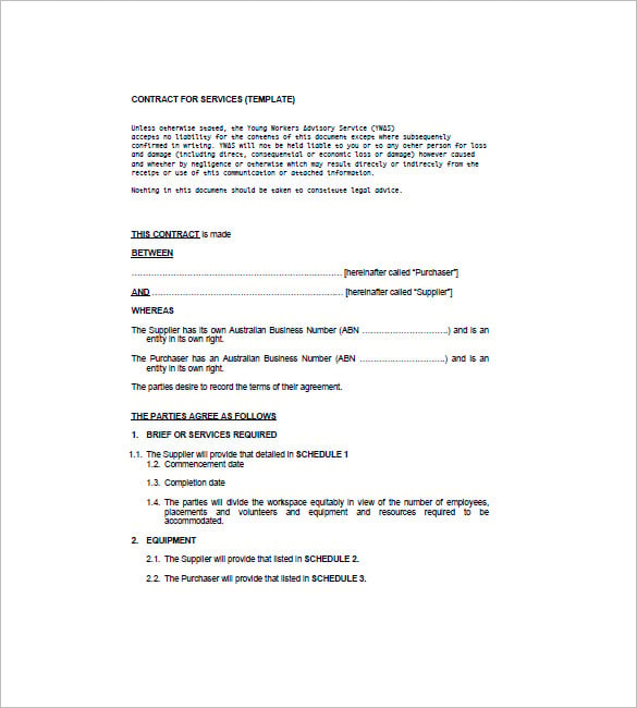 service contract invoice template