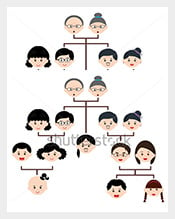 Family-Tree-Template-For-Kids-Vector