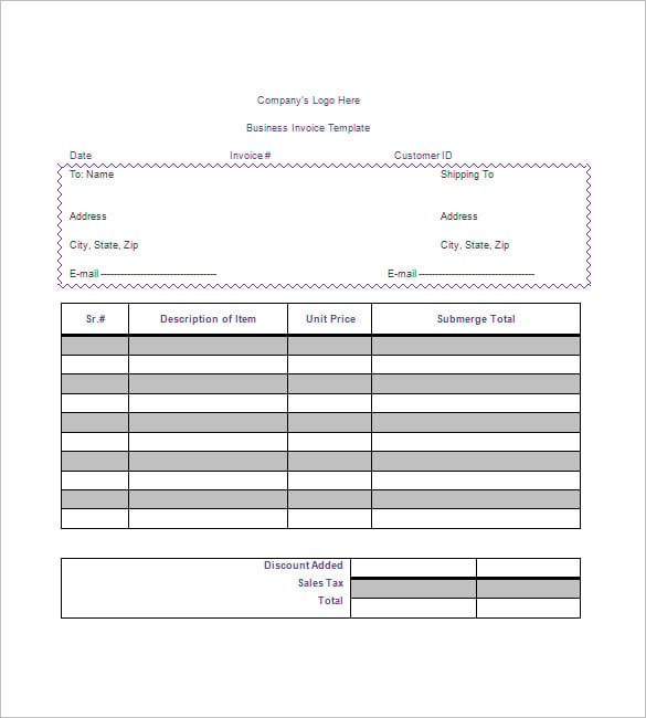 general invoice template word