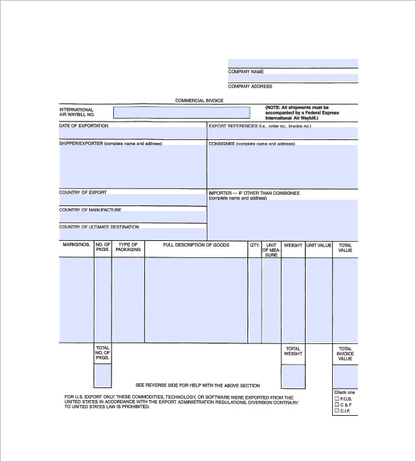 General Invoice Templates 30 Word Excel Google Sheets PDF Format Download 