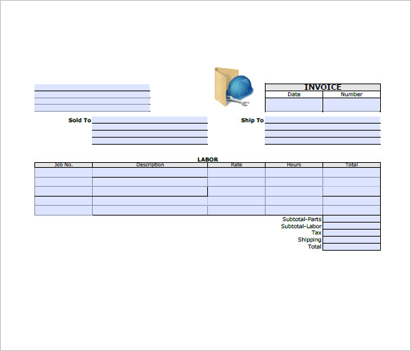 general contractor invoice