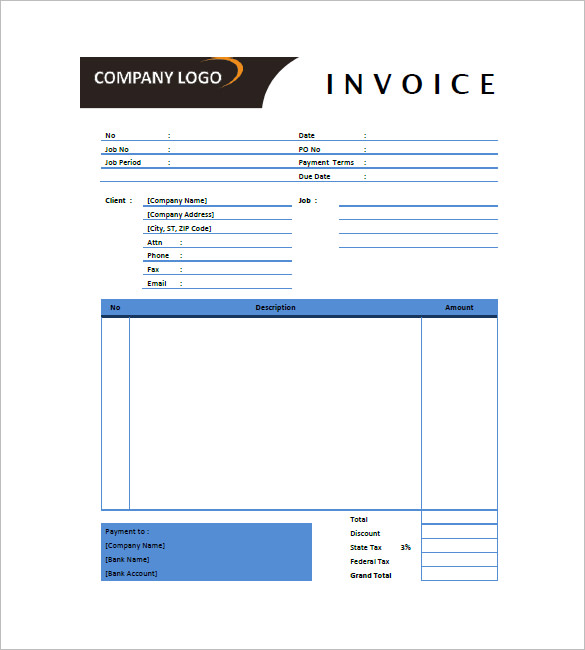 Invoice Template For Graphic Designer Freelance - Great Template ...