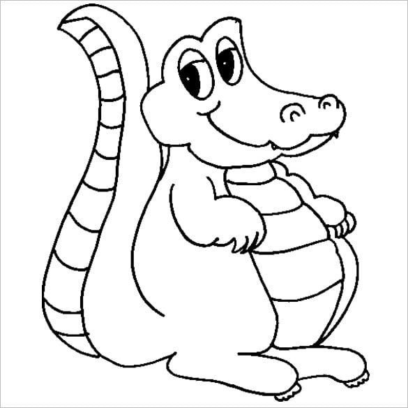 cute-cartoon-alligator-template