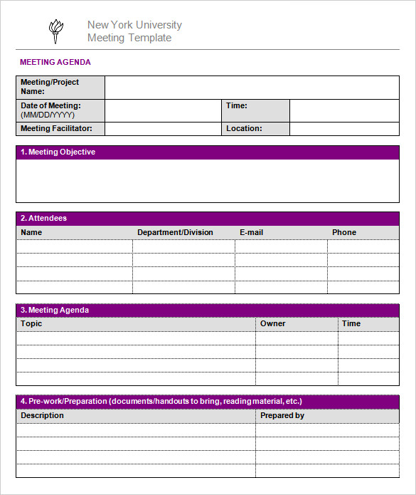 project meeting notes template free download