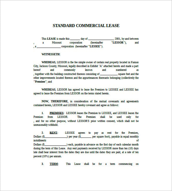commercial-lease-invoice-template