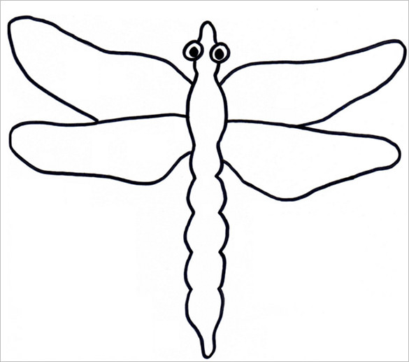 10 Dragonfly Templates Crafts Colouring Pages Free Premium 