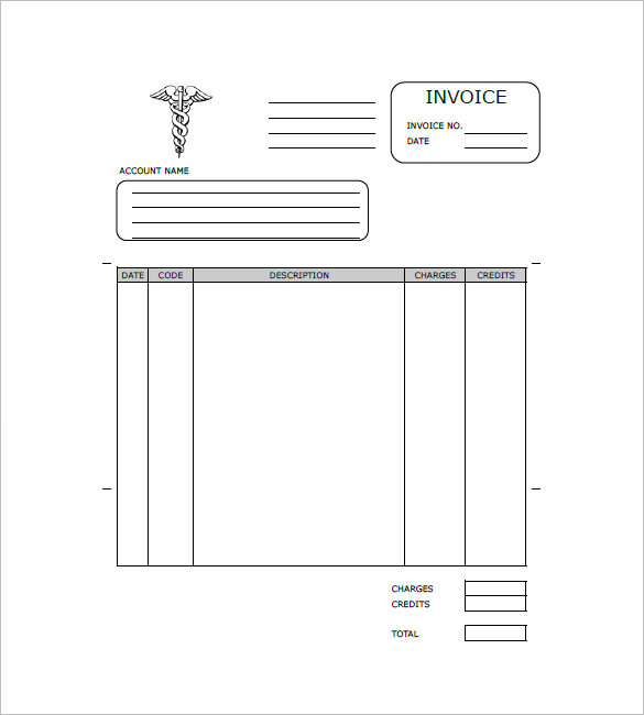 medical invoice template pdf