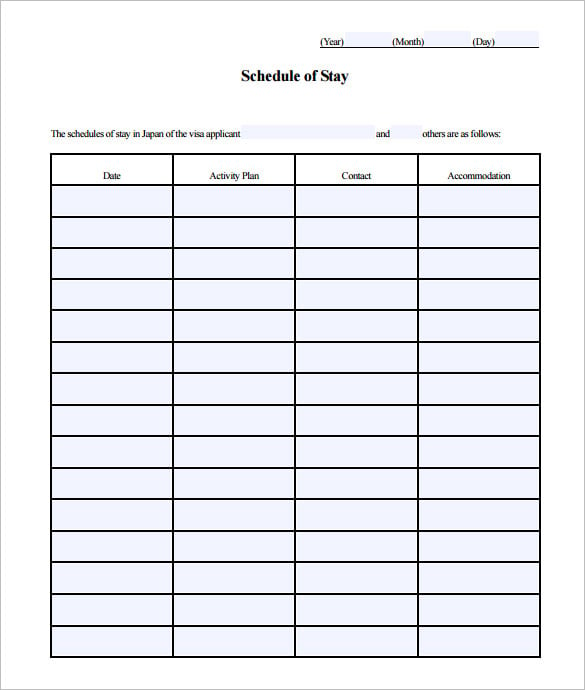 blank-travel-schedule-to-stay-pdf-format-sample
