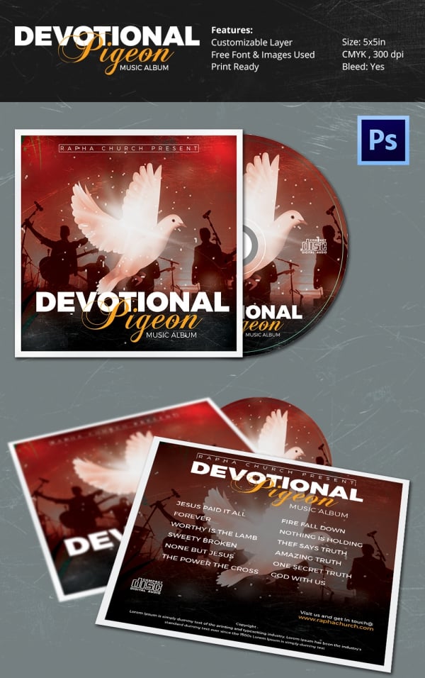 CD Cover Template 51+ Free PSD, EPS, Word Format Download Free