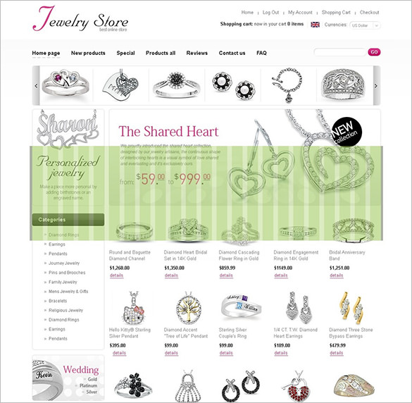 16+ Jewelry Oscommerce Themes & Templates | Free & Premium Templates