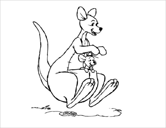 funny kangaroo template