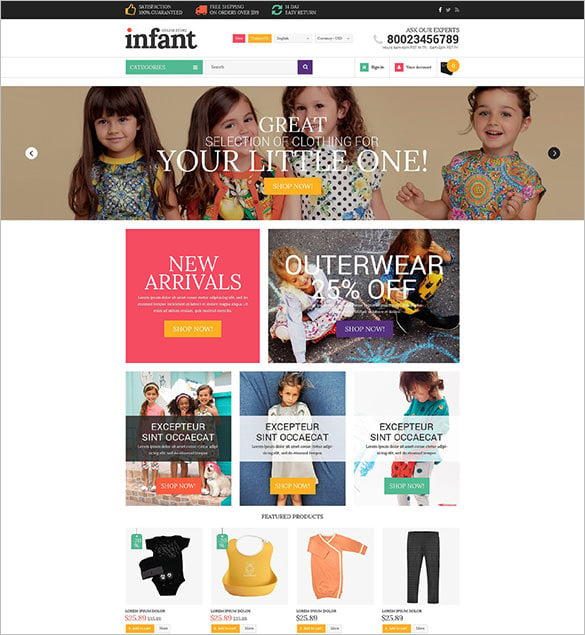 baby store oscommerce template
