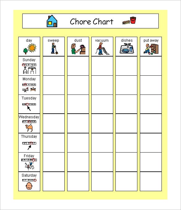 modern family schedule chore chart download