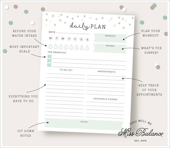 10 Family Schedule Templates Docs PDF