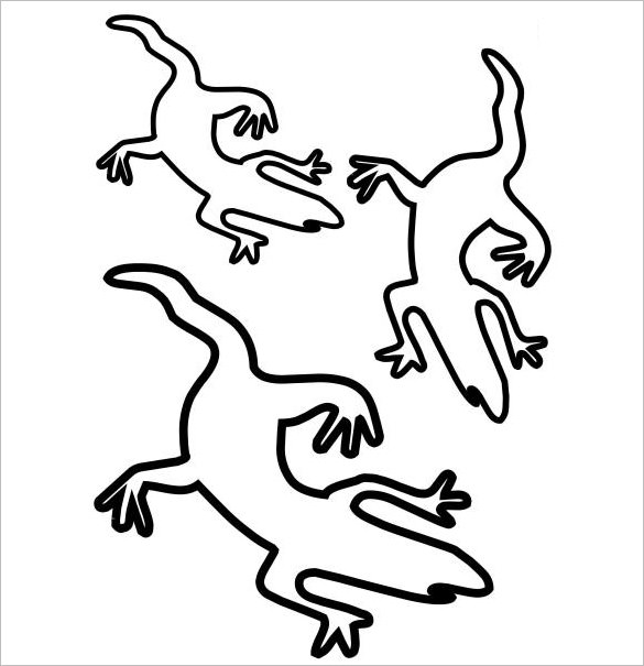 20 lizard templates crafts  colouring pages  free