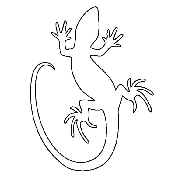 20 Lizard Templates Crafts Colouring Pages
