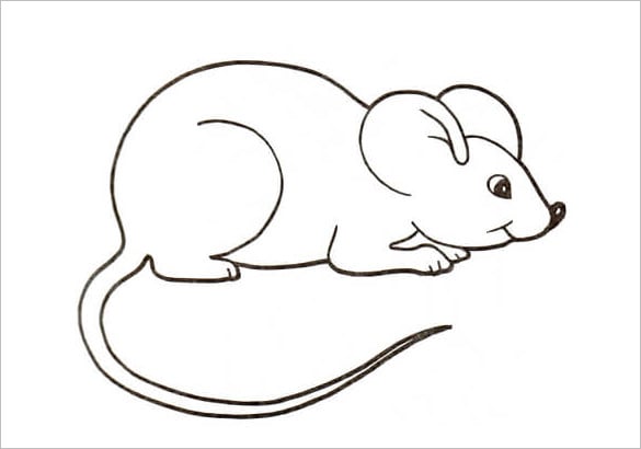 cute house mouse template
