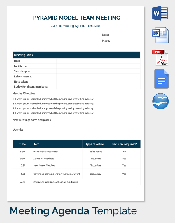 51 Meeting Agenda Templates Pdf Doc Free Premium Templates