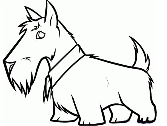 15 Scottie Dog Templates Crafts Colouring Pages Free Premium 