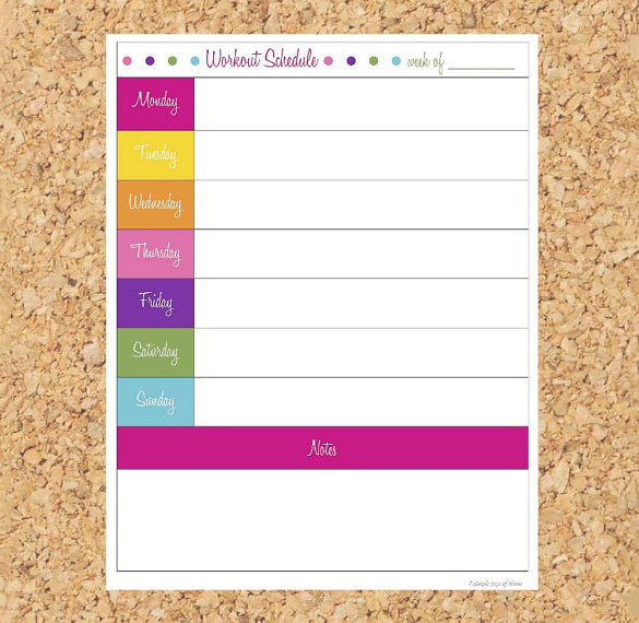 10+ Exercise Schedule Templates -Docs, PDF