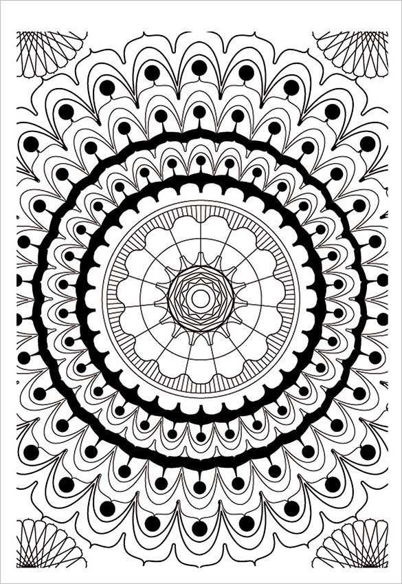 free mandala design coloring pages