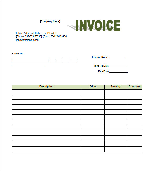 retail invoice template 10 free word excel pdf format download