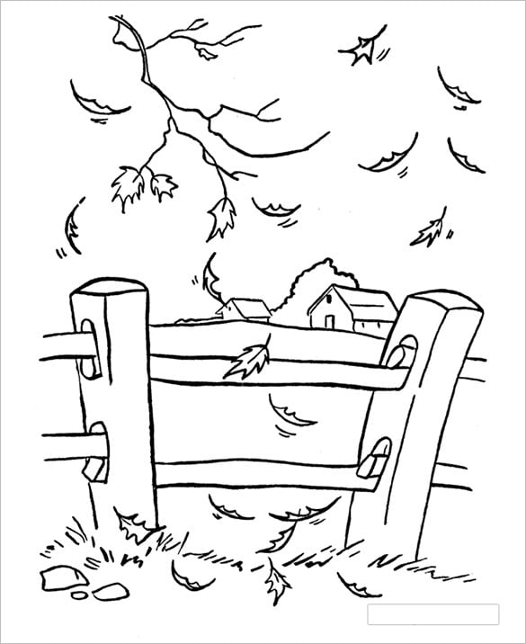 20+ Autumn Coloring Pages - Free Word, PDF, JPEG, PNG ...