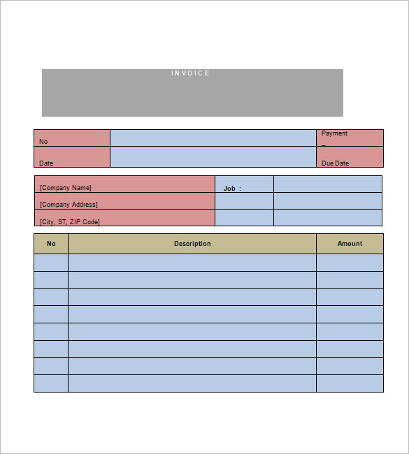 freelance invoice template word doc