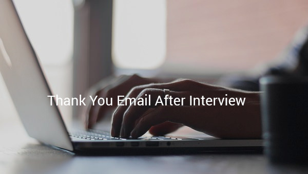 thank you email after interview