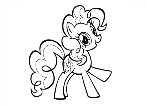cute pony coloring page