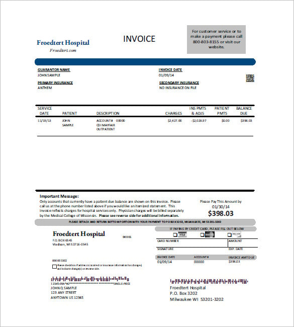 15+ Medical Invoice Template Free Word, Excel, PDF Format Download